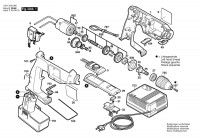 Bosch 0 601 933 386 GBM 9,6 VSP-3 Batt-Oper Drill 9.6 V / GB Spare Parts GBM9,6VSP-3